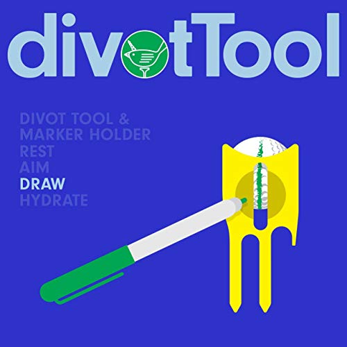 Birdicorn Divot Tool (Black W/Ball Marker) #TOP5