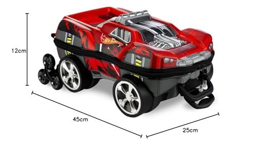 Mochila de Carrinho, Maxtoy, Hotwheels, Dawzilla, Vermelho, Grande
