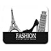 Produktbild Mouse Pads Architecture High Heeled Shoe and Word Eiffel Tower in Paris Leaning of Pisa The on White Beautiful Mouse Pad Mats 9.5" x 7.9" for Notebooks,Desktop Computers Office Supplies