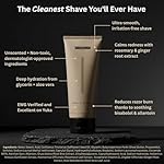 HygieneLab Shaving Cream, Yuka Rated 100/100 – Fragrance-Free, Non-Toxic Formula with Aloe Vera & Shea Butter, Hydrating for Sensitive Skin, Helps Reduce Razor Burn (6.76 oz) - Image 2