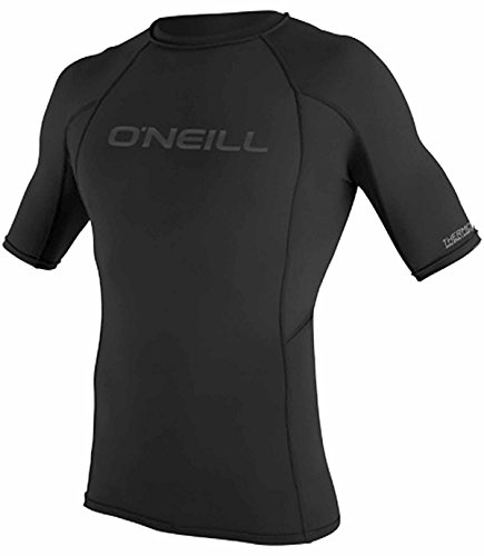 O'Neill Thermo-X Short Sleeve Crew Top Black - Easy Stretch Quick Dry - Water Repellency, Odor Resistance