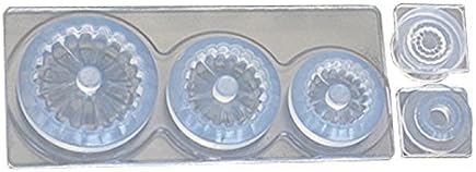 Kameshima Shoten C-670 Soft Mold Silicone Flower 3D Gerbera with Flower Core Mold, Silicone Hobby Tool