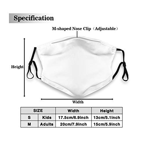 Mundschutz Banksy Panda with Guns Face Cover Mouth Cover Mouth Scarf Face Covering Washable Reusable with Replaceable Filter,M - 2