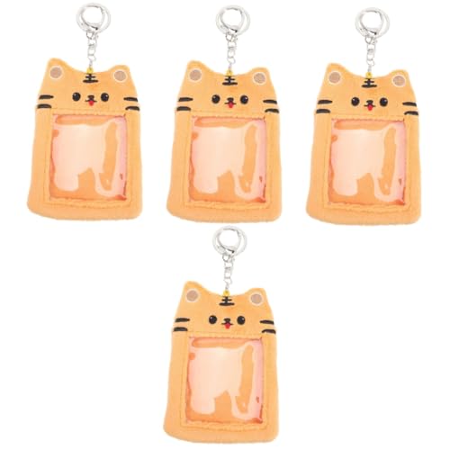 Porte-carte peluche cartoon et étui photo de bus x4