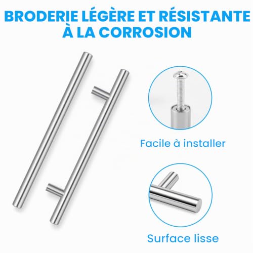 YiYiLiang Lot de 8 poignées d'armoire de cuisine – vue 4