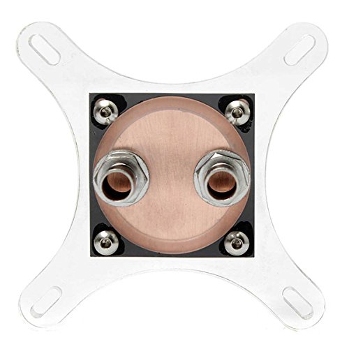 Ochoos Water Cooling Block 50mm Copper Base Cool Inner Channel for AMD Intel CPU