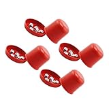 UPKOCH 4 Juegos Espesar la Taza de Dados Taza de apilamiento de Dados Taza de Dados farkle Juego de Dados para Beber Tazas apilables Taza de Dados de Barra Vaso Resistente a roturas Rojo
