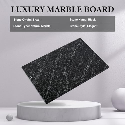 Planche à fromage en marbre noir de table pour vos apéritifs et décors chic - 6