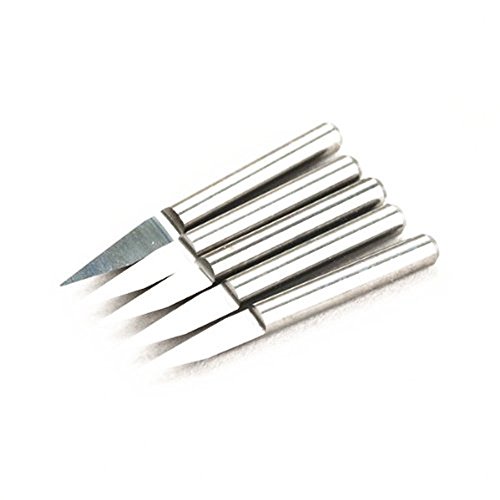 Uniqstore 5 x Outil de routeur de commande numérique par ordinateur de peu de carte PCB de carbure de 0.2mm Cover