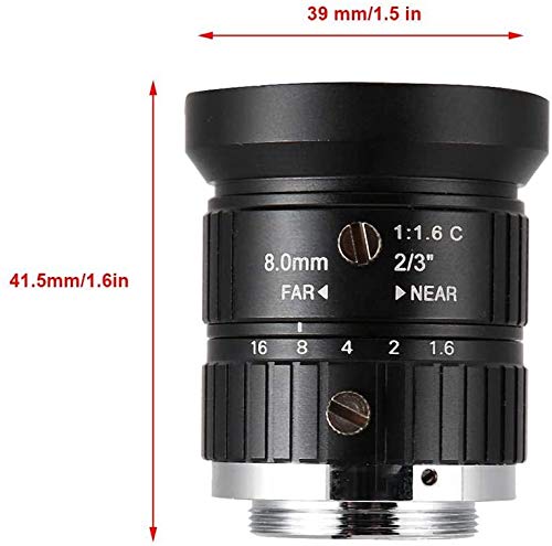 防犯カメラ用 CSマウントレンズ 3.0-8.2mm TVR0398DCIR Amazon | Cマウントレンズ 8mm、5MP HD CCTVカメラレンズ、8mm焦点距離