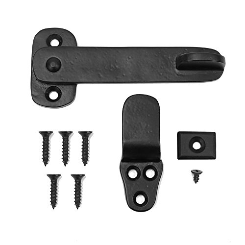 Iron Valley Hardware FBA_BV-380-19 Brass Valley - 4 Inch Black Flip Latch thumb #1