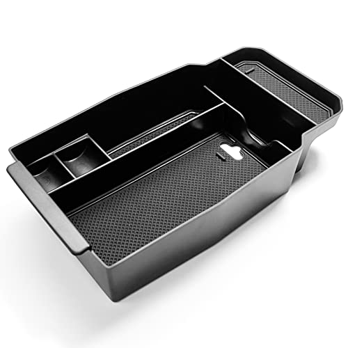 Image of CDEFG for 2023 2024 2025 2026 Mazda CX-50 Center Console Organizer Tray | for 2023 2024 2025 2026 Mazda CX-50 Middle Console Armrest Storage Box 2023-2026 CX50 Accessories (Black)