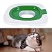 Fuchooky Cat Toilet Training Kit Reusable Cat Toilet Trainer Urinal Removable Pet Toilet Training System for Home Pet Shop (Green)