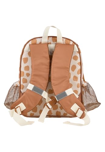Sterntaler Kinderrucksack Giraffe Kaya – Wasserabweisendes Polyester, großes Hauptfach mit Kühlfunktion –Zwei-Wege-Reißverschluss, gepolsterte, verstellbare Schultergurte – Baby und Kleinkind Rucksack