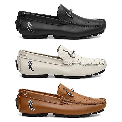 Kit 3 Pares Mocassim Masculino Ancore Em Couro Legitimo Cor:Colorido;Tamanho:41