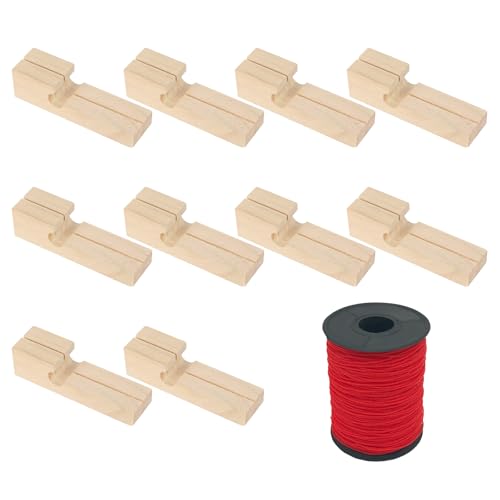 Wood Masonry Line Blocks with 328Ft Mason Line