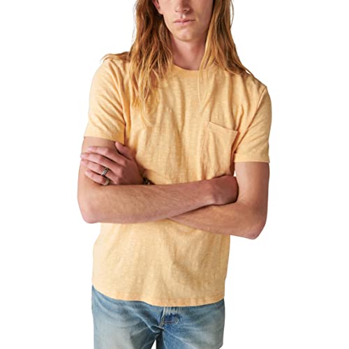 T-shirt homme Lucky Brand lin à manches courtes idéal pour l'été et la plage