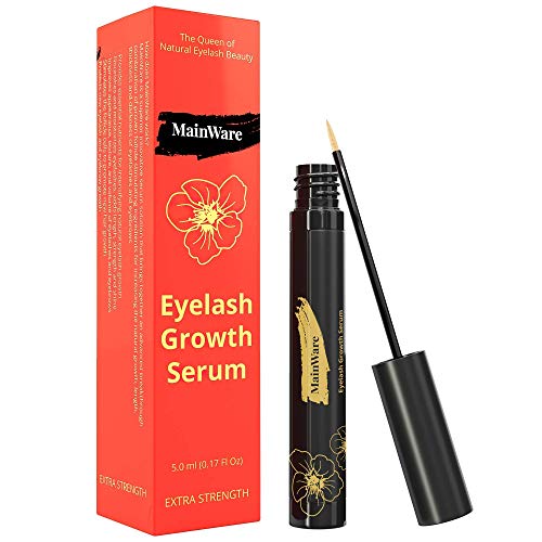 MainWare Eyelash Growth Serum and Eyebrow Enhancer - After Using Eyelash Serum You Will get Ealthy Long and Thick Eyelashes - Lash Boost Serum for Longer - Safe & Effective 5 ml