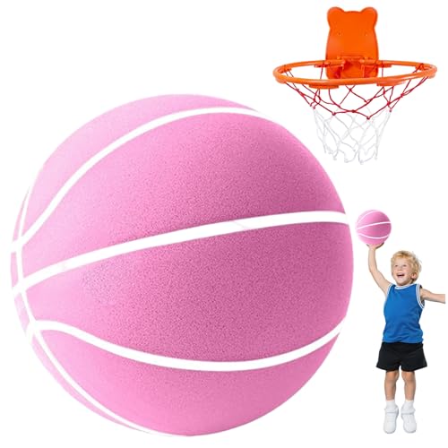 Baloncesto silencioso tamaño 3 con mini aro de interior para niños
