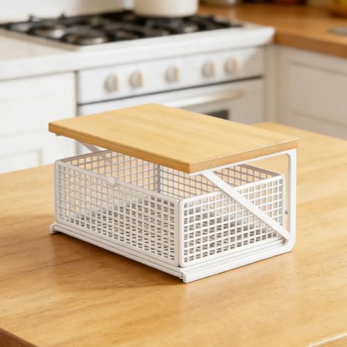Étagère de rangement verticale pour ustensiles de cuisine en zone compacte