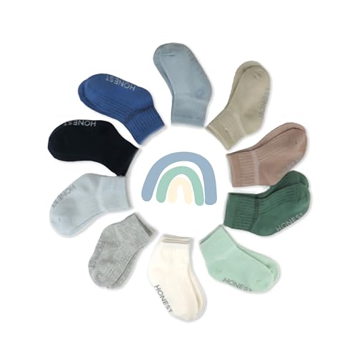 Honestbaby A040R 10 Pack Multipack Cozy Socks Sustainably Made For Infant, Newborn Baby thumb #2