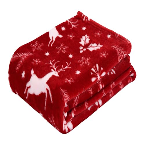 Weihnachtsdecke, flauschige Decken und Überwürfe, gemütliche...