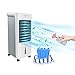 ACXIN Mobile Klimaanlage 6 Liter 3 in 1 Mobiles Klimagerät ohne Abluftschlauch 80W Luftkühler Ventilator Luftbefeuchter 12h Timer Standventilator mit Fernbedienung