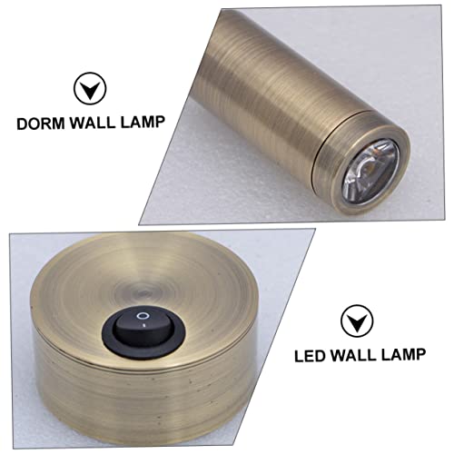 Lampe murale LED de lecture dore pour chambre liseuse chic
