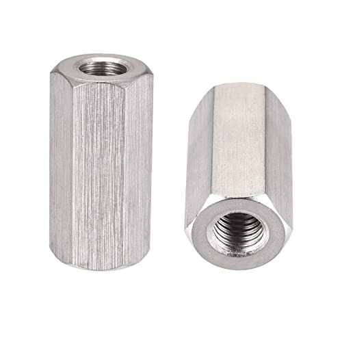 DTGN M10x40mm(DXL) - Hex Standoff Spacer Nuts -2Pack- Good for Electronic Machine - 304 Stainless Steel Coupling Screws
