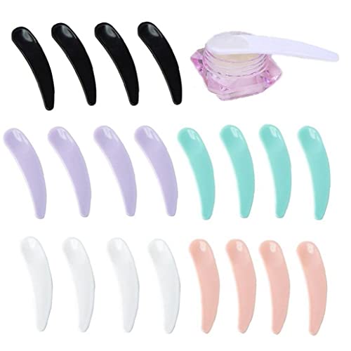 Mini -Make -up -Maske Spatel 20pcs Gebogene Kosmetische Schaufelmaske Creme Löffel Make Up Face Beauty Tool Cover