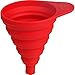 Produktbild Dr. Oetker Silikon-Trichter Flexxibel, kleiner Trichter für präzises Befüllen, hochwertiger Küchenhelfer aus Platinsilikon, faltbarer Trichter zum platzsparenden Verstauen - hitzebeständig bis 230 Grad, (Farbe: rot), Menge: 1 Stück
