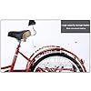 MUCSAH Bikes,Three Wheel Bike, 24" 7 Speed 3-Wheel Adult Tricycle Trike Cruiser Bike Cargo Trike Cruiser Cyclitricycle for Outdoor Sports with Rear Basket - Red Picnic Cycling #4
