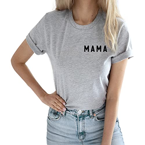 Verita Culture Mom And Dad Shirts Women Mama Letter Printed T-Shirt Mama Graphic Tee Casual Short Sleeve Tops Tee thumb #6