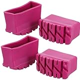 KOCKSHION Almohadillas para Pies de Escalera Resistentes al Desgaste, 4 Piezas de Goma, Ideales para Escaleras Telescópicas en Uso Doméstico
