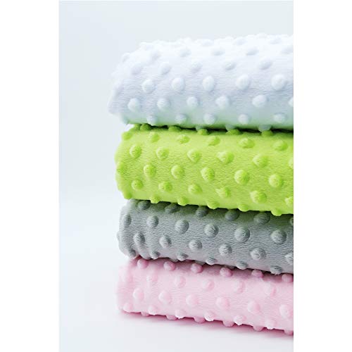 Annlaite Unisex Children's Baby Quilt Soft Baby Blanket Minky Dot- Sherpa Fleece Baby Blanket 30 By 40 Grey #TOP6