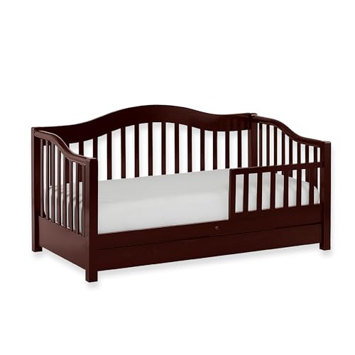 Dream On Me Toddler Day Bed with Storage Drawer in Espresso