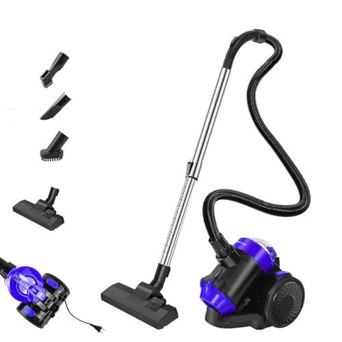 Aspiradora sin bolsa, 1000 W, gran potencia de succión, cable largo, boquilla para juntas, 1000 W, alfombra, azulejos, potente aspiradora con cable de 4 m, cable automático, 1,5 L Aspiradora sin bolsa, 1000 W, gran potencia de succión, cable largo, boquilla para juntas, 1000 W, alfombra, azulejos, potente aspiradora con cable de 4 m, cable automático, 1,5 L