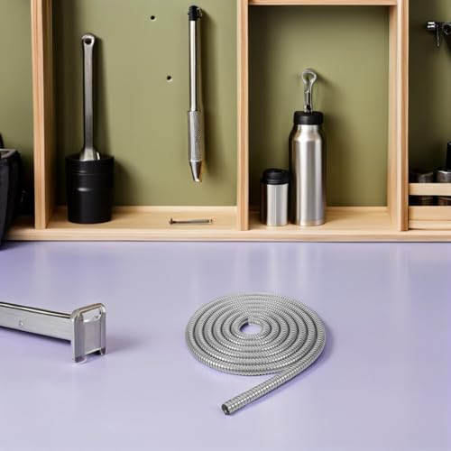 Gestion des câbles de salon avec gaine inox flexible