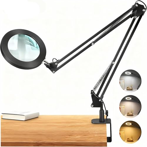 Verres magnifying avec structure à bascule à 2 sections et verre véritable