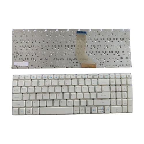 Clavier pour Aspire E5-573T avec touches blanches haute précision pour frappe fluide QWERTY