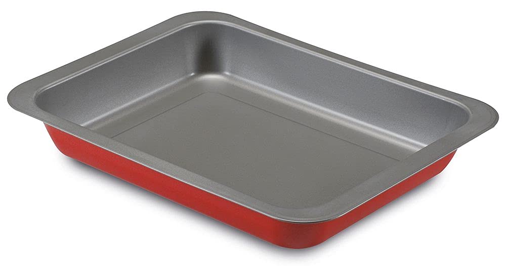 Guardini, Sartén para lasaña 22x28 cm, Acero con revestimiento antiadherente, Rojo y Gris, Made in Italy, Línea Rossana