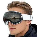 Genérico Skibrille, Gläser mit UV-Schutz und breiter Sicht, Snowboardbrille für den Winter, für den Wintersport im Freien, Männer, Frauen, Jugendliche