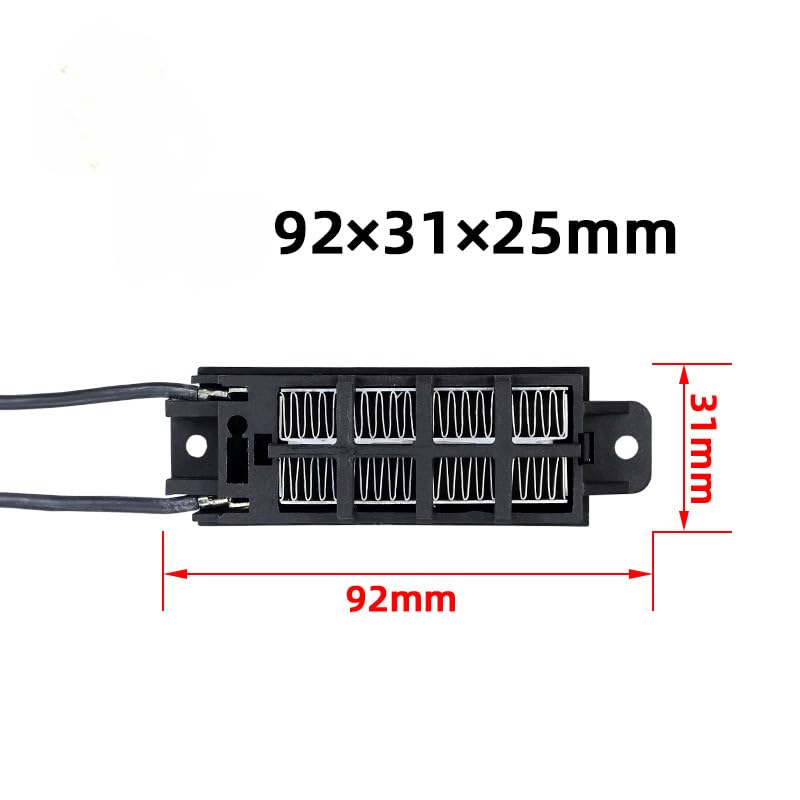 92x31x25mm 12V 24V 48V 110V 220 V PTC Air Heater Constant Thermostat Thermistor Air Heating Sensor Incubator BIANMTSW(24V 70W)