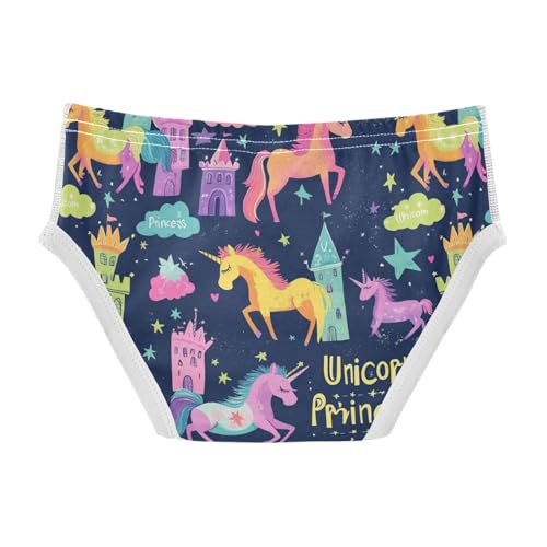 Wusikd Unicorns Stars Boys' Underwear Cotton Castles Boys Briefs Soft Toddler Underwear 2T2