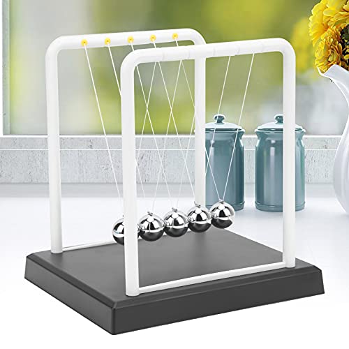 Características da Decoração do Berço Newtons Balanço Bola Brinquedo Bilhar Quadrado Branco Elegante