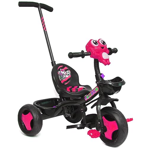 Image of Primo Kid Toys Tricycle for Kids 1 Years+, Plug & Play Tricycle for Kids. Ride on with Safety Seat Belt, Dual Storage Space & Parental Handle.