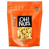 Oh! Nuts - Chunky Diced Cinnamon Dried Apple - 1LB Bulk Bag | Fresh Dehydrated Sweetened Apple Cubes for Snacking & Baking | Low Cholesterol, High Fibers, Rich in Vitamin A & C