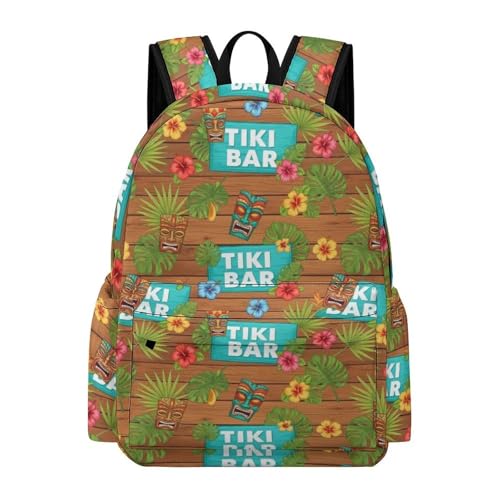 Sac à dos léger antivol style tiki pour protéger les affaires d'étudiants