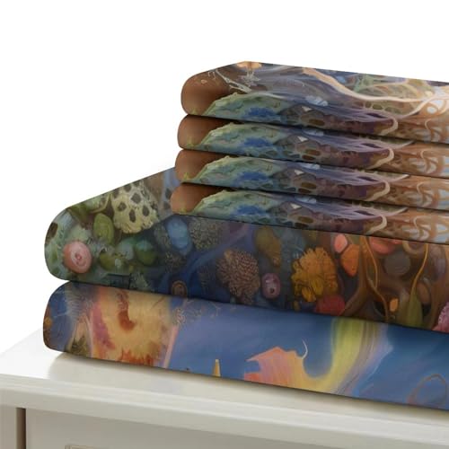 Housse de couette papillon 3D parure lit microfibre 135x200