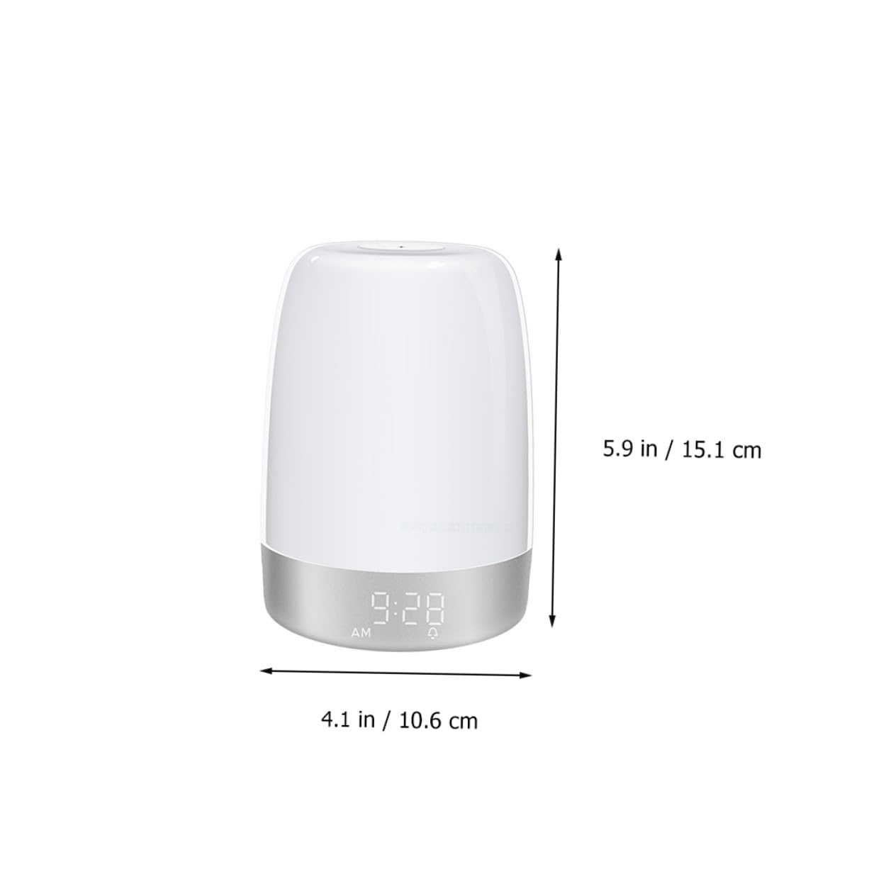 Garneck Lampe de Chevet Tactile Réveil avec Minuterie Niveaux de Luminosité Lumière Ambiance Colorée pour Chambre Nuit et Adulte